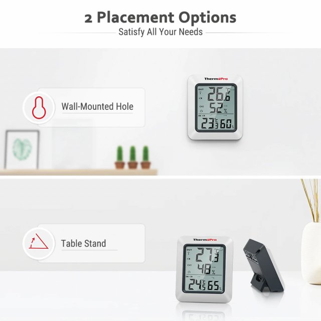 Wireless Indoor Outdoor Thermometer and Hygrometer with 200 ft Range - Image 4