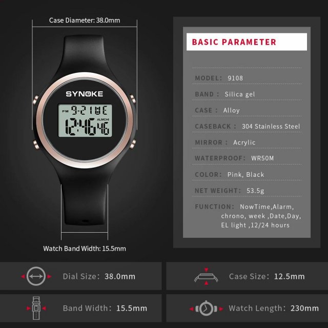 Women's Waterproof Digital Sports Watch - Image 5