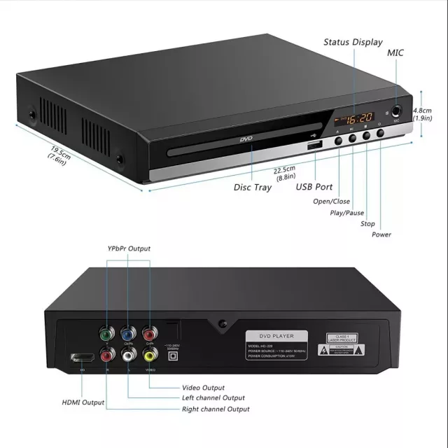 All-Region DVD and CD Player with AV Output - Image 8