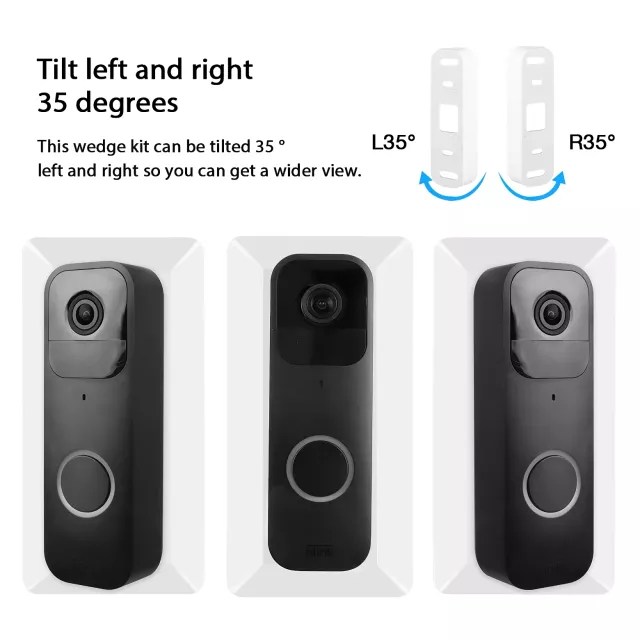 Adjustable Wall Plate for Video Doorbell with 35-Degree Angle - Image 4