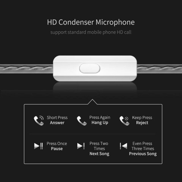 Hybrid HiFi Bass In-Ear Monitors with Noise Isolation & Volume Control - Image 7