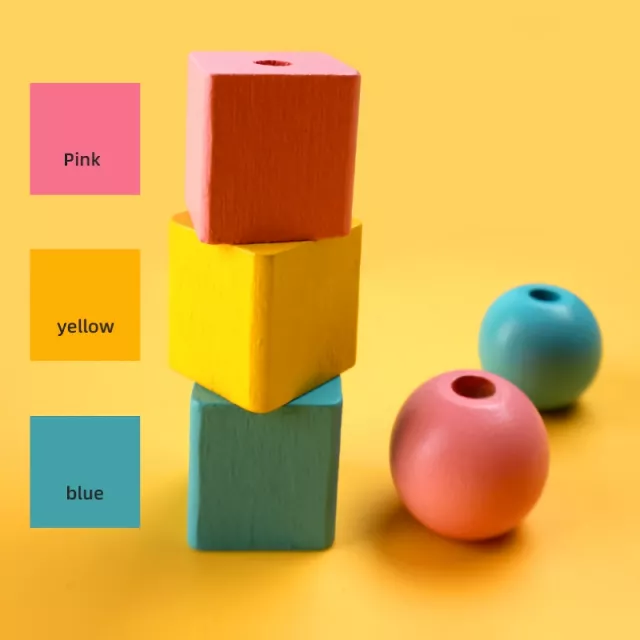 Wooden Lacing Beads Educational Toy - Image 5