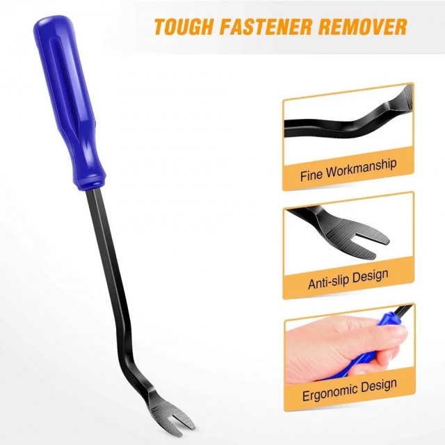 5-Piece Auto Door Trim Removal Tool Kit with Fastener Remover - Image 3