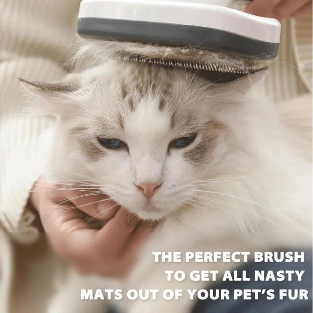 Self-Cleaning Pet Grooming Brush for Dogs and Cats - Image 5