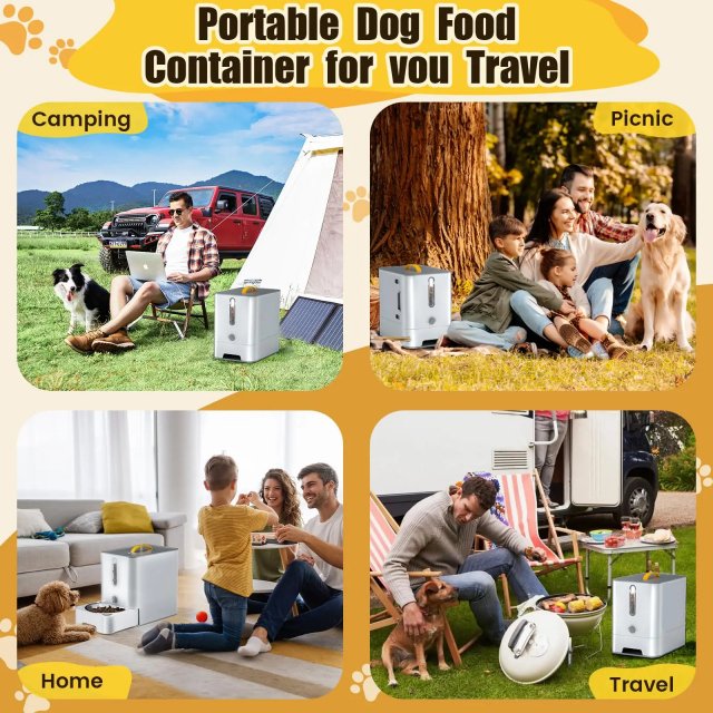 Waterproof Pet Dog Food Storage Tank and Feeding Station - Image 4