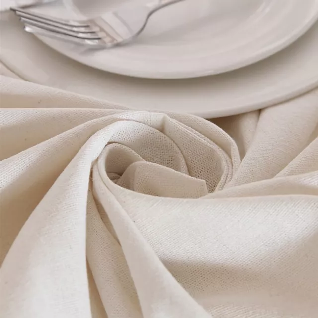 Polyester Linen Tablecloth with Lace Edge - Image 7