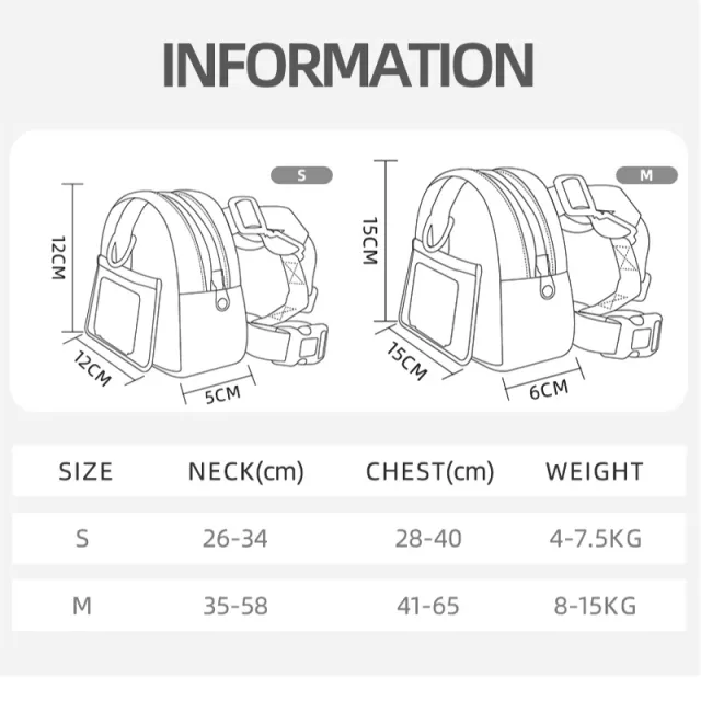 Waterproof Dog Backpack with Harness and Collar - Image 5