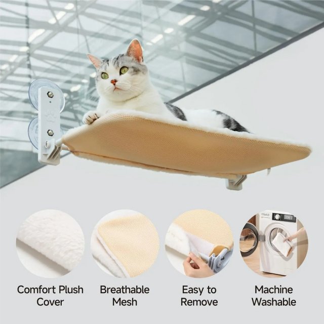 Foldable Cat Window Perch with Steel Frame - Image 2