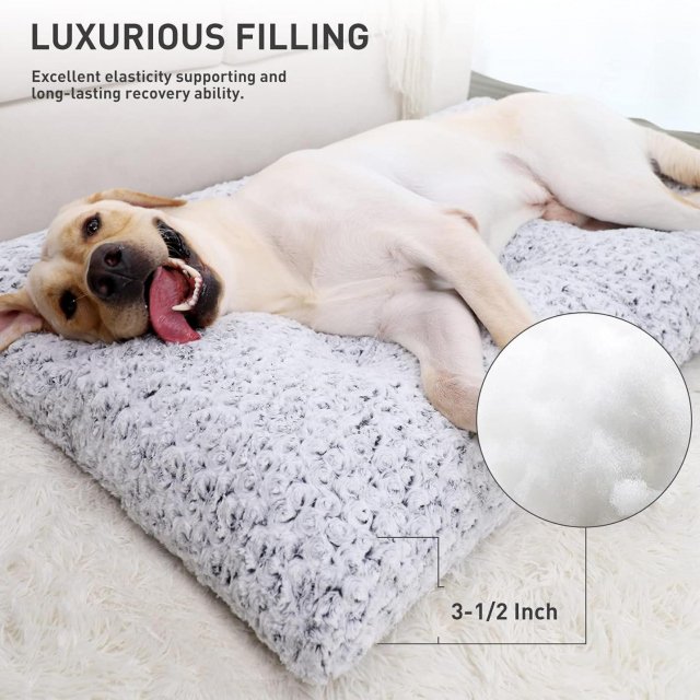 Washable Deluxe Plush Dog Bed - Image 5