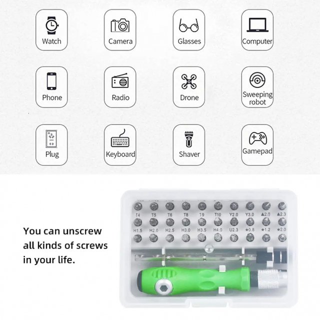 32-in-1 Mini Precision Magnetic Screwdriver Set - Image 3