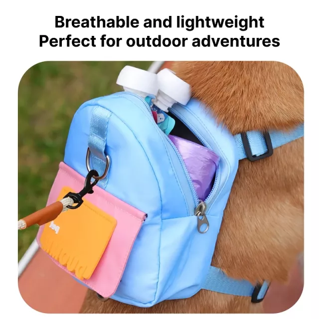 Waterproof Dog Backpack with Harness and Collar - Image 4