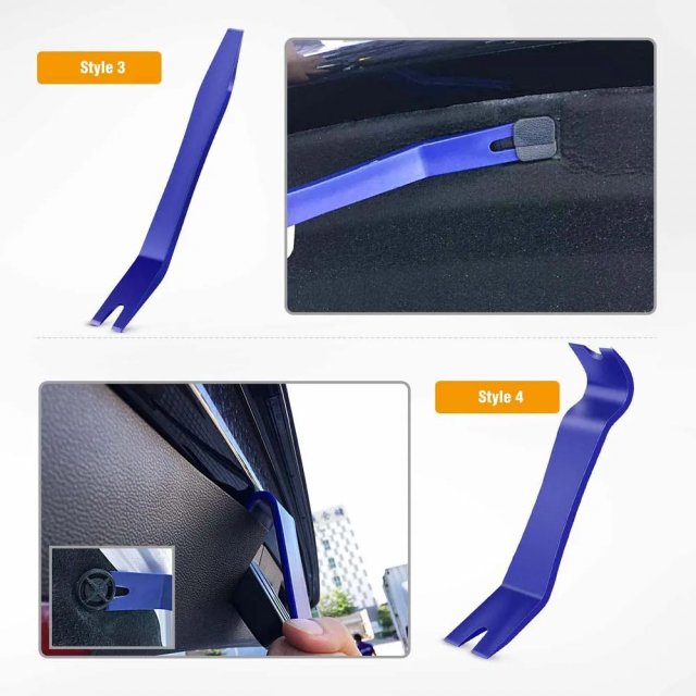 5-Piece Auto Door Trim Removal Tool Kit with Fastener Remover - Image 4