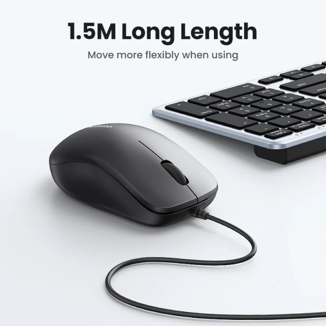 Ergonomic USB Wired Mouse with 1200 DPI - Image 2