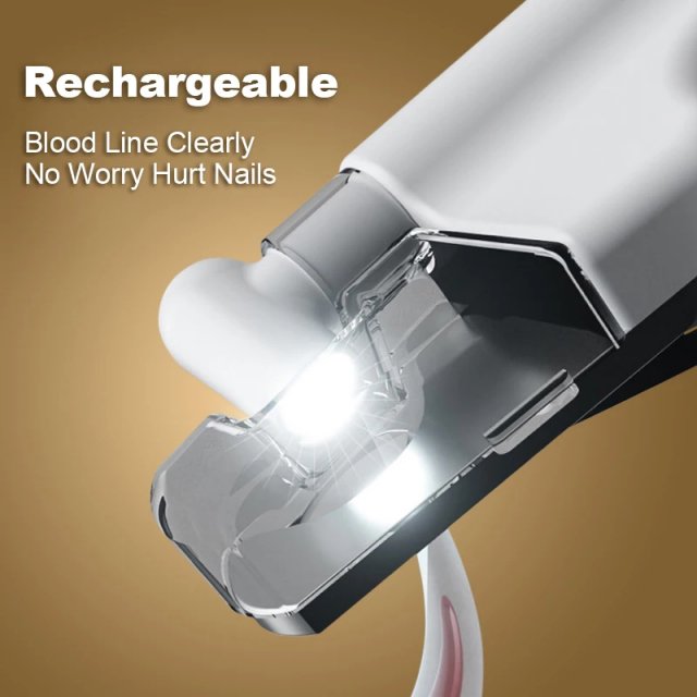 LED Pet Nail Clippers with Safety Light – Professional Grooming Tool - Image 3