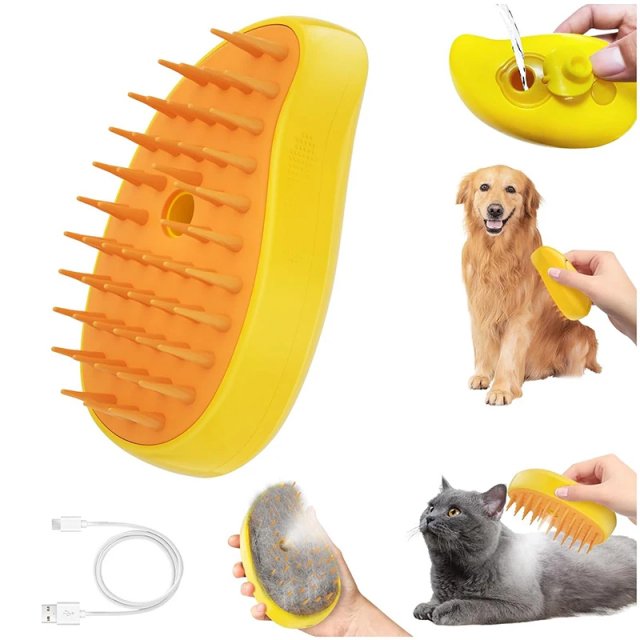 3-in-1 Electric Pet Steam Brush for Dogs & Cats - Image 6