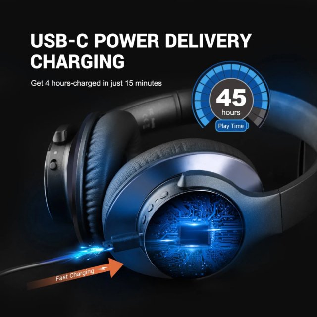 Wireless Bluetooth Over-Ear Headphones with Active Noise Cancelling and Hi-Res Audio - Image 6