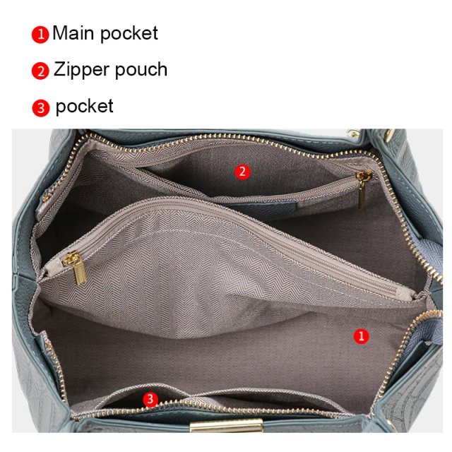 Elegant Crocodile Pattern Leather Handbag for Women - Large Capacity Basket Bag - Image 4