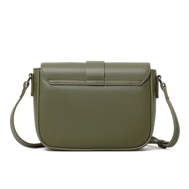 Stylish Soft Leather Crossbody Bag - 100% Cowhide Square Shoulder Bag - Image 4