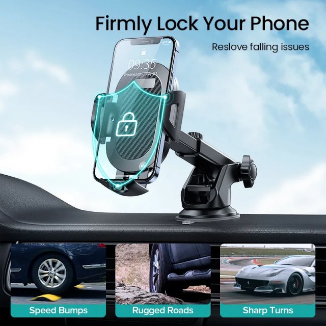Universal Dashboard & Windshield Gravity Car Phone Holder - Image 6