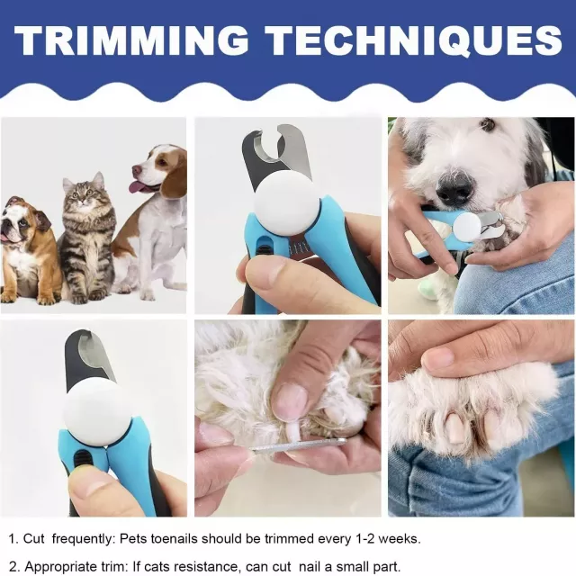 Stainless Steel Pet Nail Clippers with Safety Guard and Free Nail File - Perfect for Medium & Large Dogs - Image 4