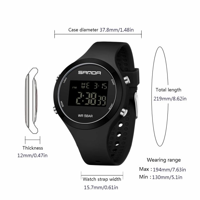 Waterproof Digital Sports Watch - Image 5