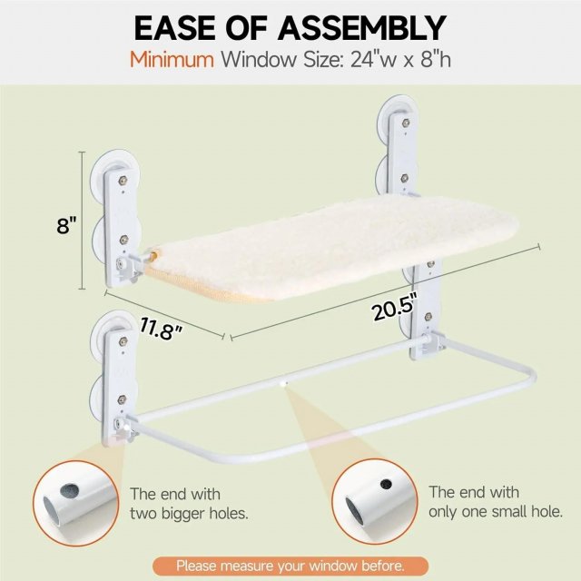 Foldable Cat Window Perch with Steel Frame - Image 6