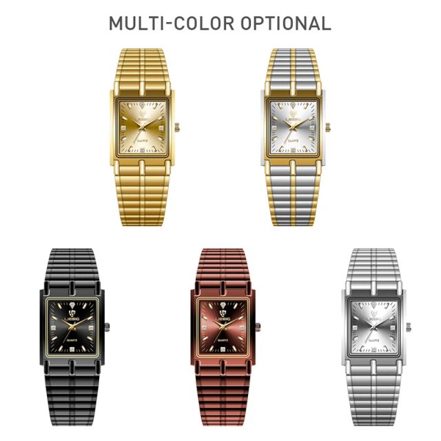 Luxury Gold Steel Bracelet Watch - Image 3