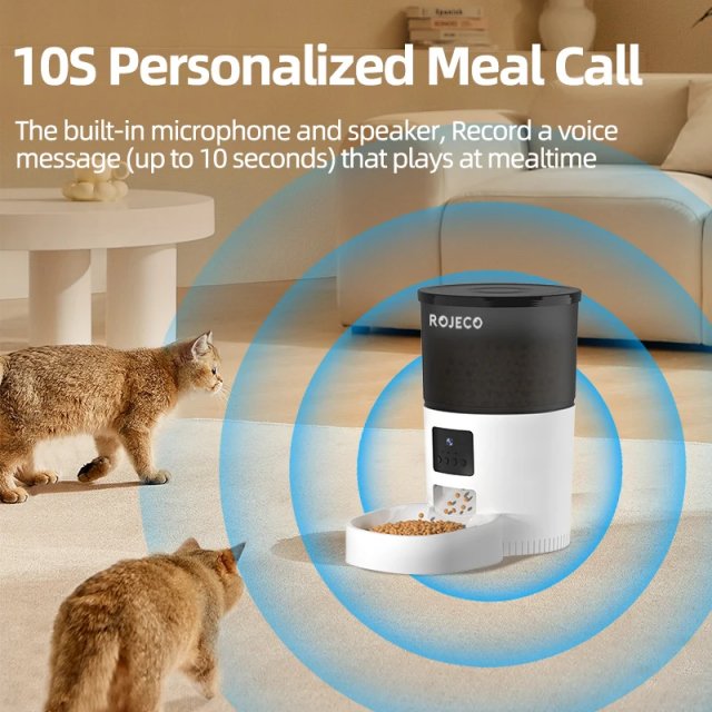 Smart Automatic Cat Feeder with Camera and Voice Recorder - Image 3