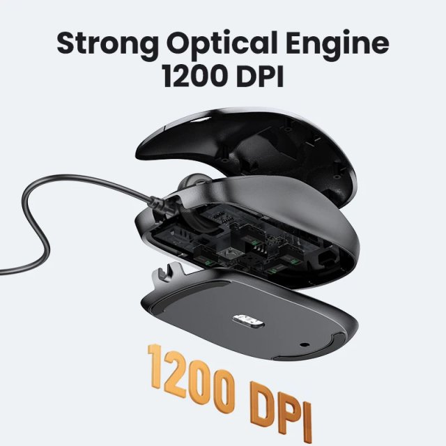 Ergonomic USB Wired Mouse with 1200 DPI - Image 4