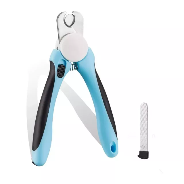 Stainless Steel Pet Nail Clippers with Safety Guard and Free Nail File - Perfect for Medium & Large Dogs - Image 7