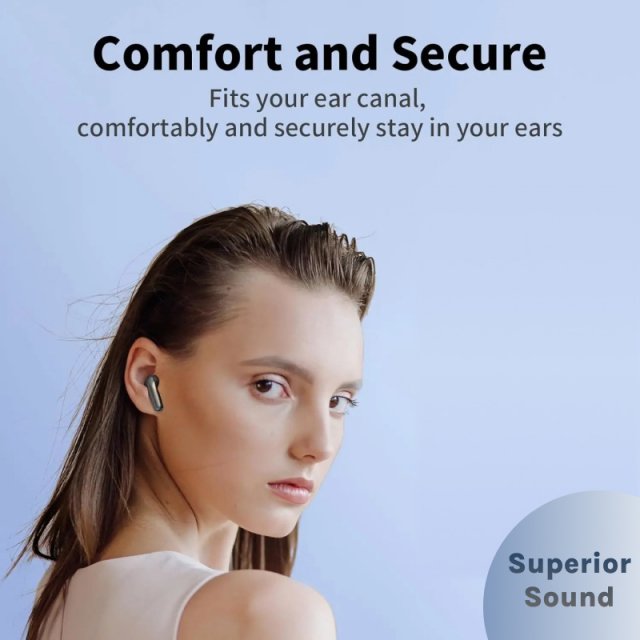 Bluetooth Wireless Earbuds with 60H Playback, LED Display, and 4 ENC Microphones - Image 3