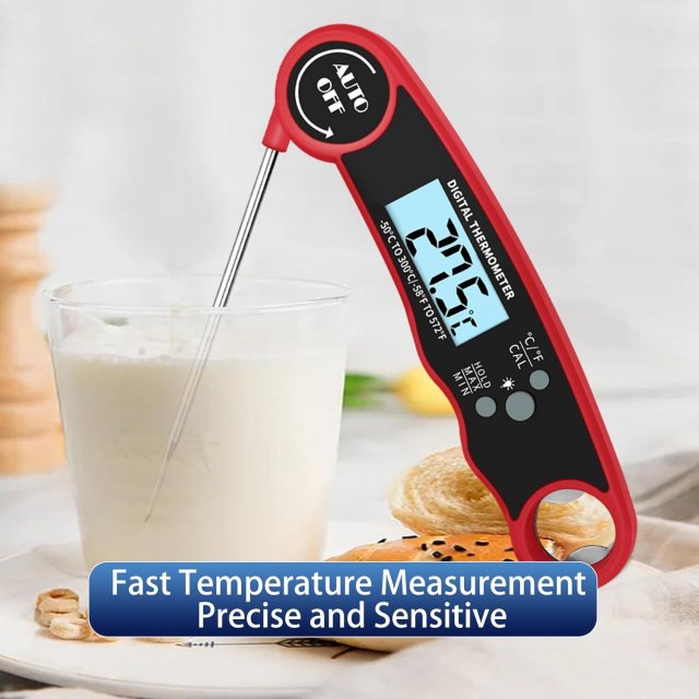 Portable Digital Kitchen Meat Thermometer with Folding Probe - Image 3
