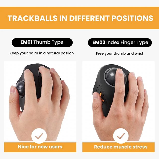 Wireless Rechargeable Index Finger Trackball Mouse - Image 7