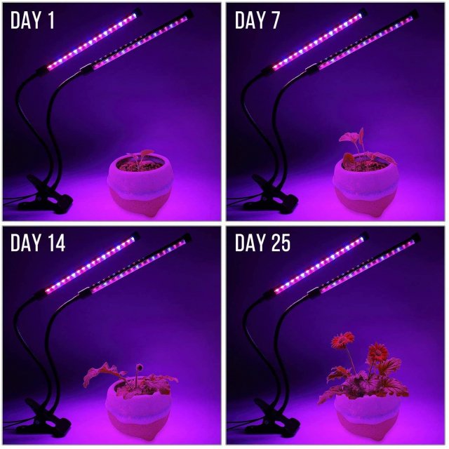 USB LED Indoor Plant Grow Light with Timer & 10 Dimmable Levels - Image 8