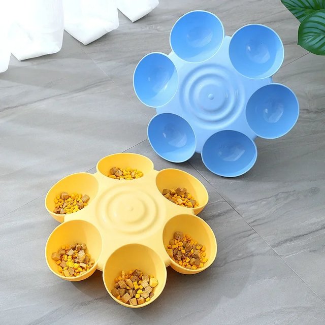 6-in-1 Flower Shape Pet Bowl and Water Bottle - Image 3