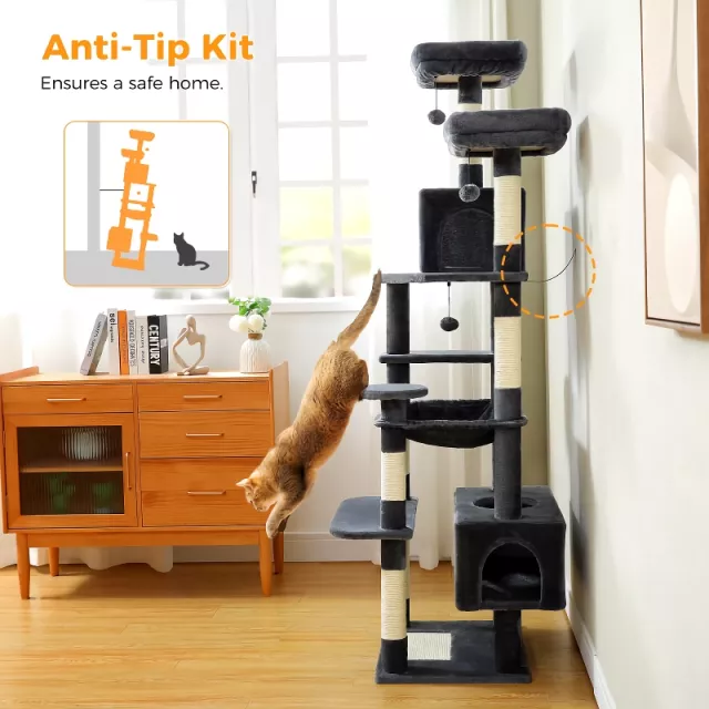 Large Cat Tree Tower for Indoor Cats - Image 4