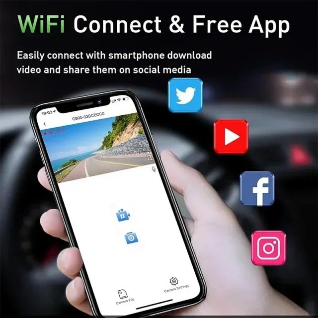 4K WiFi Dual Dash Cam with Night Vision - Image 6