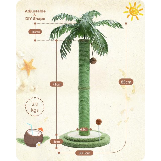 33" Tall Cat Scratching Post for Large Cats - Image 5