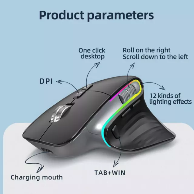 Multi-Device Wireless Mouse with Bluetooth 5.0 & 2.4G - Image 6
