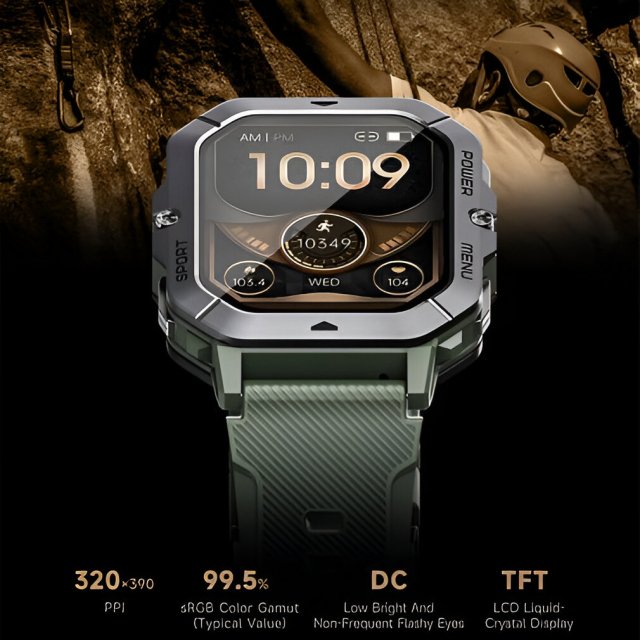 C28 Smart Watch 2.02inch HD Large Screen 410mAh Men Outdoor Sport Wristwatch - Image 4