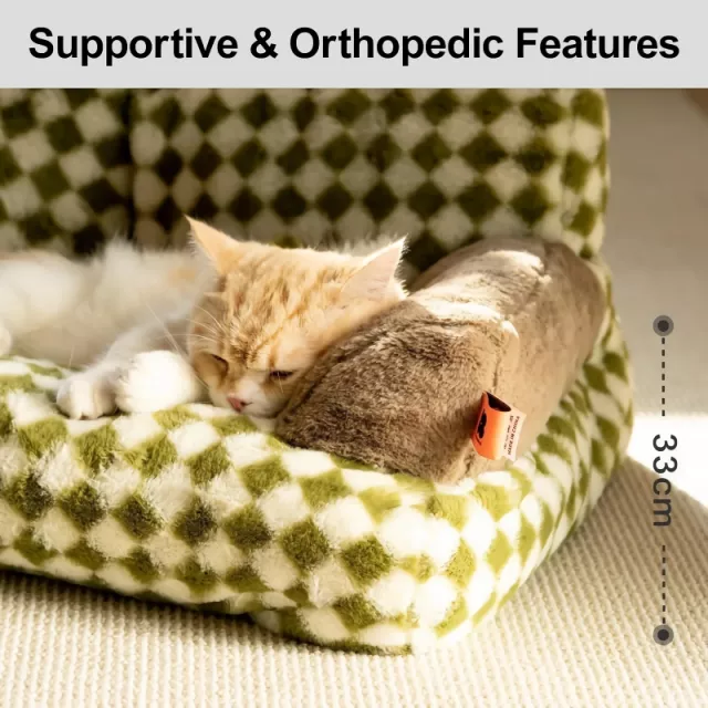 Soft Fluffy Cat Sofa Bed - Image 5