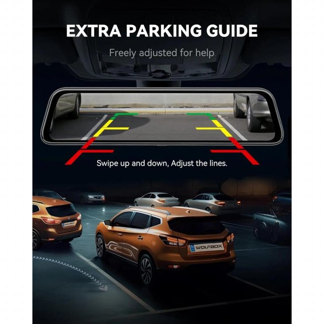 12" 4K Mirror Dash Cam with Dual Front and Rear Cameras - Image 6