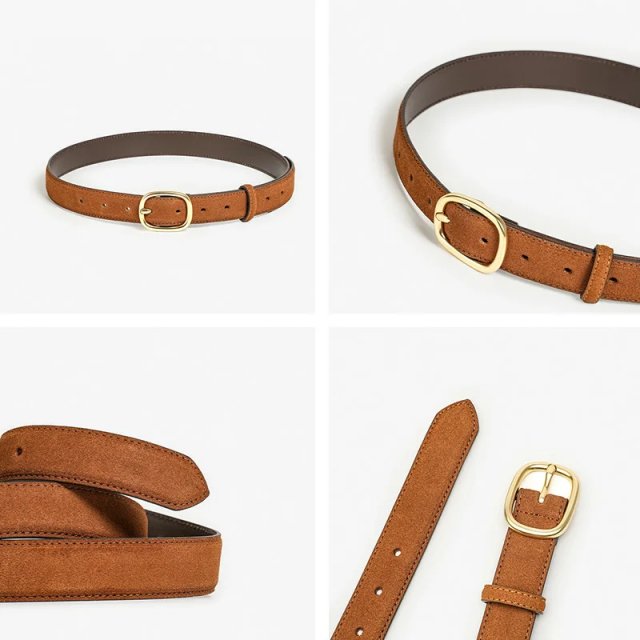 Women's Split Leather Belt - Image 6