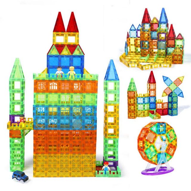 Colorful Magnetic Building Blocks Set – Educational Architecture Puzzle Toy - Image 6