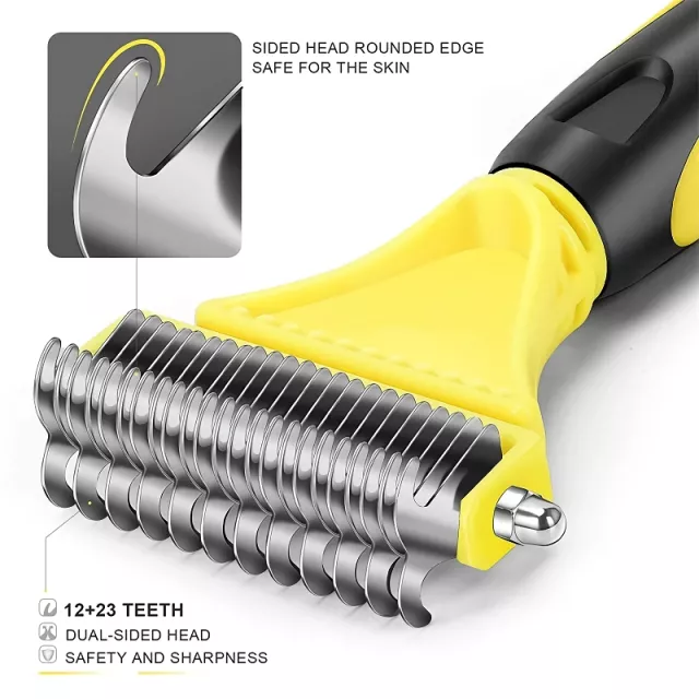 Stainless Steel Grooming Brush for Dogs and Cats - Image 4
