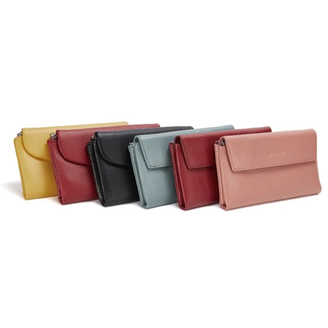 Genuine Leather Trifold Wallet with Coin Purse and Card Holder - Image 7