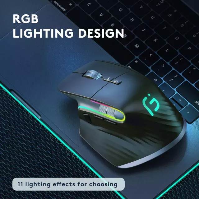 Multi-Device Wireless Mouse with Bluetooth 5.0 & 2.4G - Image 4