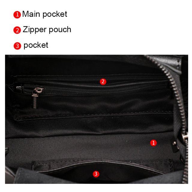 Stylish Women's Leather Crossbody Shoulder Bag - Small Cowhide Handbag - Image 5