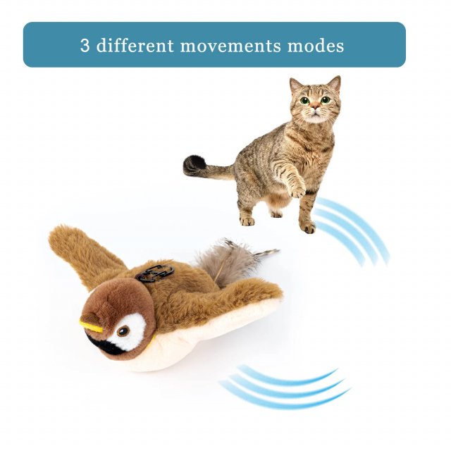 Interactive Chirping Sparrow Cat Toy - Image 5