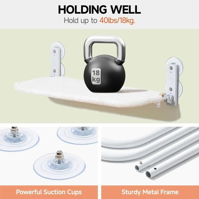 Foldable Cat Window Perch with Steel Frame - Image 5